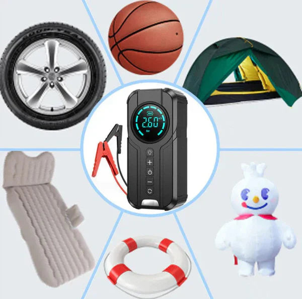 Modella™Jump Starter With Air Pump هيكساليفينغ™ جهاز تشغيل البطارية مع منفاخ هواء